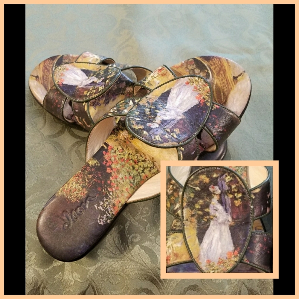 Icon | Wearable Art Sandals- Impressionist